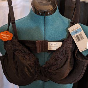 Warners Black Bra, NWT, 38C